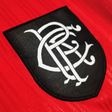 1995/96 Rangers Away Red White Retro Soccer Jersey