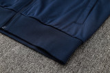 2025 France Sapphire Blue Hoody Zipper Jacket