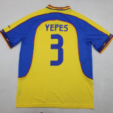 2001/02 Colombia Home Yellow Retro Soccer Jersey