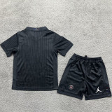 2025/26 PSG 4th Black Kids Soccer Jersey