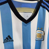 2014 Argentina Home Retro Player Version Soccer Jersey