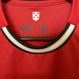 2025/26 Portugal Home Red Kids Soccer Jersey