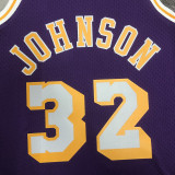1984/85 Lakers JOHNSON #32 Retro Purple NBA Jerseys热压
