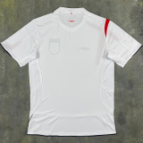 2006 England Home White Retro Soccer Jersey