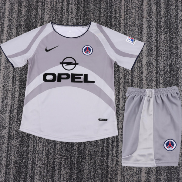 2001/2002 PSG Away Retro Kids Soccer Jersey