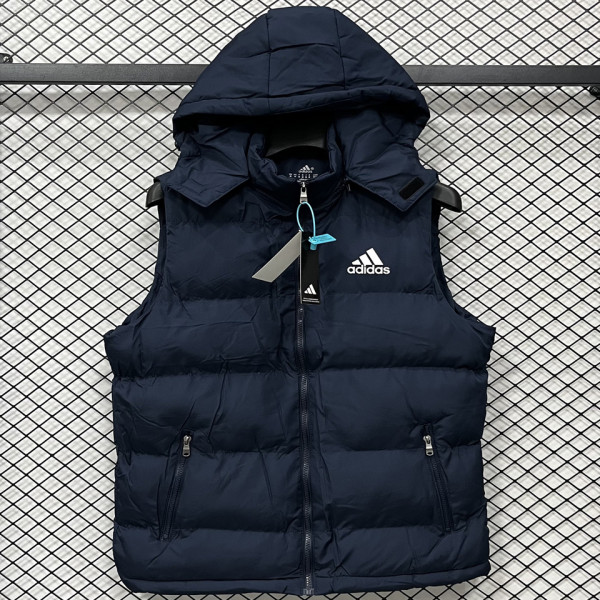 2026/27 AD Royal Blue Cotton Vest Jacket J5501 宝蓝色带帽