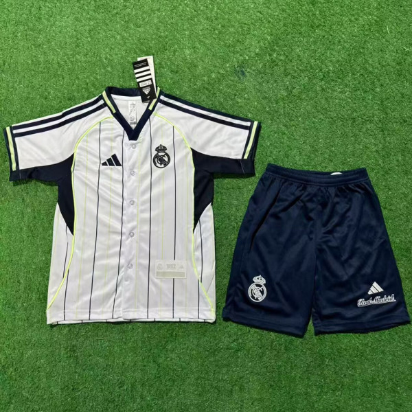 2025/26 RM White Baseball Kids T-Shirt