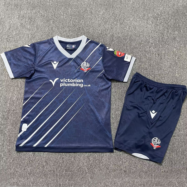 2025/26 Bolton Wanderers Away Kids Soccer Jersey