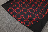 2025 M Utd Black Red Kids Sweater Tracksuit