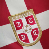 2010 Serbia Home Red Retro Soccer Jersey
