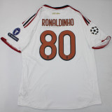 2009/10 AC Milan Away White Retro Soccer Jersey
