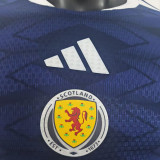 2026/27 Scotland Home Blue Player Version Soccer Jersey
