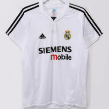 2004-2005 RM White Home Retro Soccer Jersey