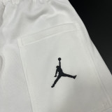 2025 Jordan White Pure Cotton Fabric Casual Short Pants M005