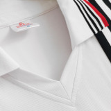1975/1980 M Utd Away White Retro Soccer Jersey