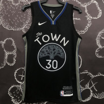 Warriors CURRY #30 Black Grey NBA Jerseys