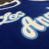 LA Lakers Bryant # 8 Blue NBA Jerseys Hot Pressed
