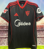 2025/26 Sevilla FC Third Black Fans Soccer Jersey