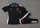 2025  M Utd Black POLO Training Tracksuit