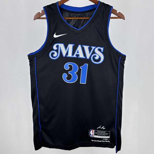 2025 Mavericks THOMPSON #31 Black City Edition NBA Jerseys