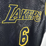 Lakers JAMES #6 Black Kids NBA Jersey