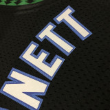 1997/98 Timberwolves GARNETT #21 Black Retro  NBA Jerseys 热压