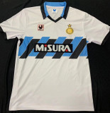 1990/91 In Milan Away White Retro Soccer Jersey