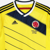 2014 Colombia Home Yellow Retro Soccer Jersey