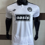 2025/26 AD x oasis #25 White Retro Style Player Version Soccer Jersey (Have No.25 带号码）
