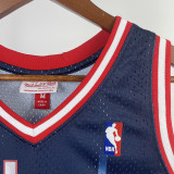 1996/97 Rockets  OLAJUWON #34 Blue  Retro NBA Jerseys 热压