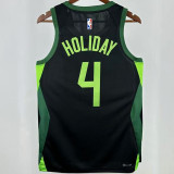 2025 Celtics HOLIDAY #4   Black City Edition NBA Jerseys