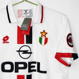 1996/97 AC Milan Away White Retro Soccer Jersey