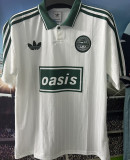 2025/26 AD x oasis #25 White Retro Style Fans Soccer Jersey (Have No.25 带号码）