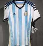 2014 Argentina Home Retro Player Version Soccer Jersey
