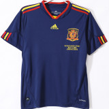 2010 Spain Away Royal Blue Retro Soccer Jersey