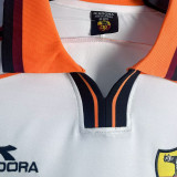 1998/99 Roma Away White Retro Long SLeeve Soccer Jersey