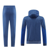 2025 In Milan Light Blue Hoody Zipper Jacket