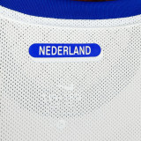 2010 Netherlands Away White Retro Long Sleeve Soccer Jersey