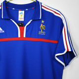 2000 France Home Blue Retro Soccer Jersey