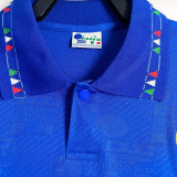 1994 Italy Home Blue Retro Long Sleeve Soccer Jersey