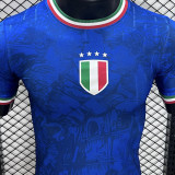 2025 Italy Blue Player Version Soccer Jersey