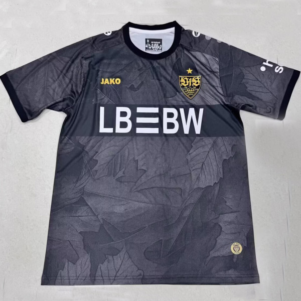 2025/26 VFB Stuttgart Third Black Fans Soccer Jersey