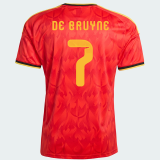 2026/27 Belgium Home Red Player Version Soccer Jersey