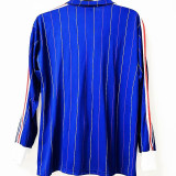 1980/82 France Home Blue Retro Long Sleeve Jersey
