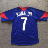 2005/06 M Utd Away Blue Retro Soccer Jersey