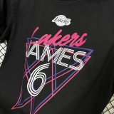 2025 Lakers JAMES #6 Black High Quality Casual T-Shirt  T163