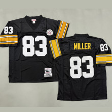 MILLER #83 Men's Pittsburgh Steelers Retro NFL Jersey 钢人