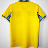 1998/1999 Lazio Yellow Retro Soccer Jersey
