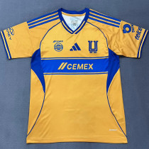 2025/26 Tigres Home Yellow Fans Soccer Jersey