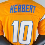 HERBERT #10 Men's Los Angeles Chargers NFL Jersey 闪电